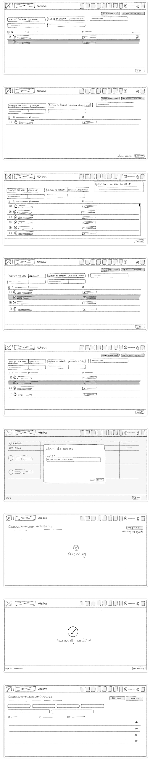 Workspace wireframe 2