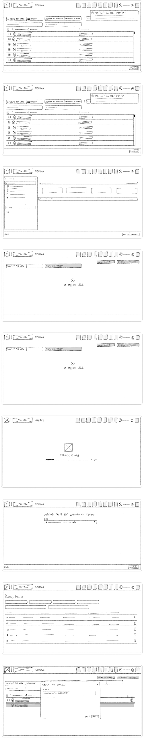 Workspace wireframe 3